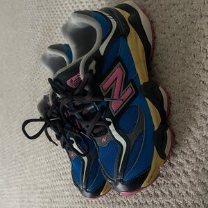 New Balance Kids' Vibrant Blue and Pink Sneakers